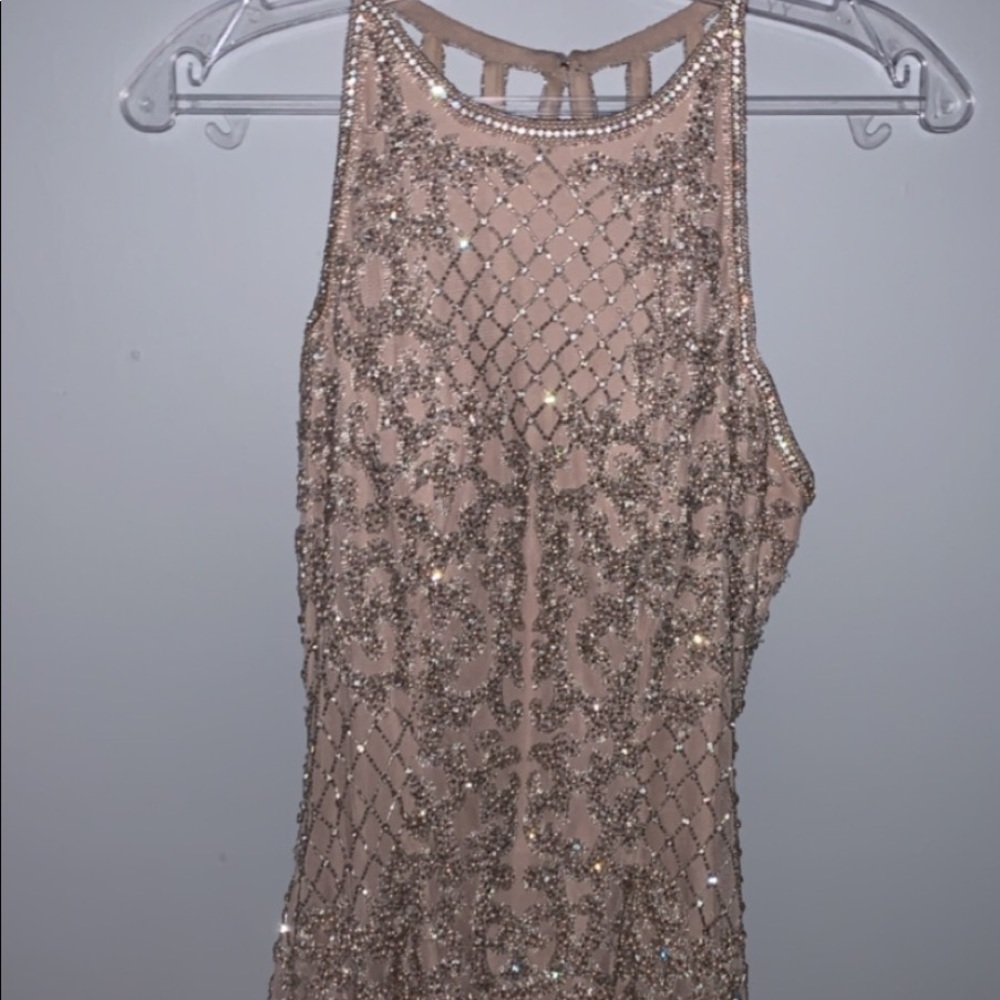 Sherri Hill Nude/Pink Homecoming dress